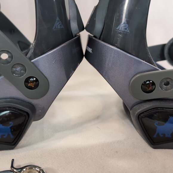 K2 Plasma V2 Snowboard Bindings Blue Grey S SM Small K2-BSP-04-S-L Snowboarding - Picture 13 of 16
